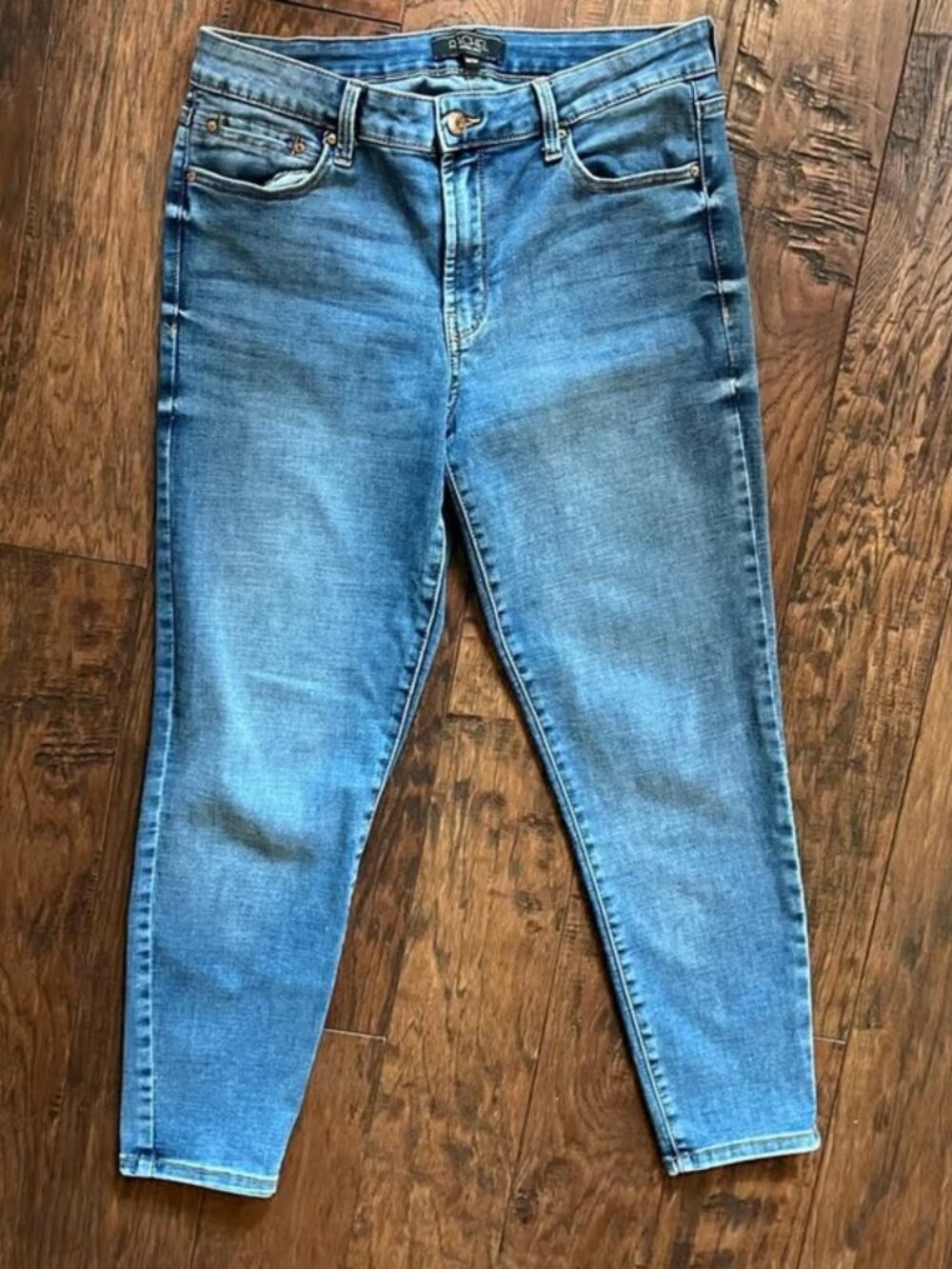 Rachel Roy Grace Mid-Rise Ankle Skinny Jeans, 5 Pockets Wash: Rowena, Size 10/30